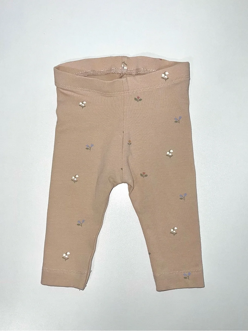 H&M Baby Organic Cotton Ruffle Collar Romper & 2-Piece Set Beige Pink 0-3 Months